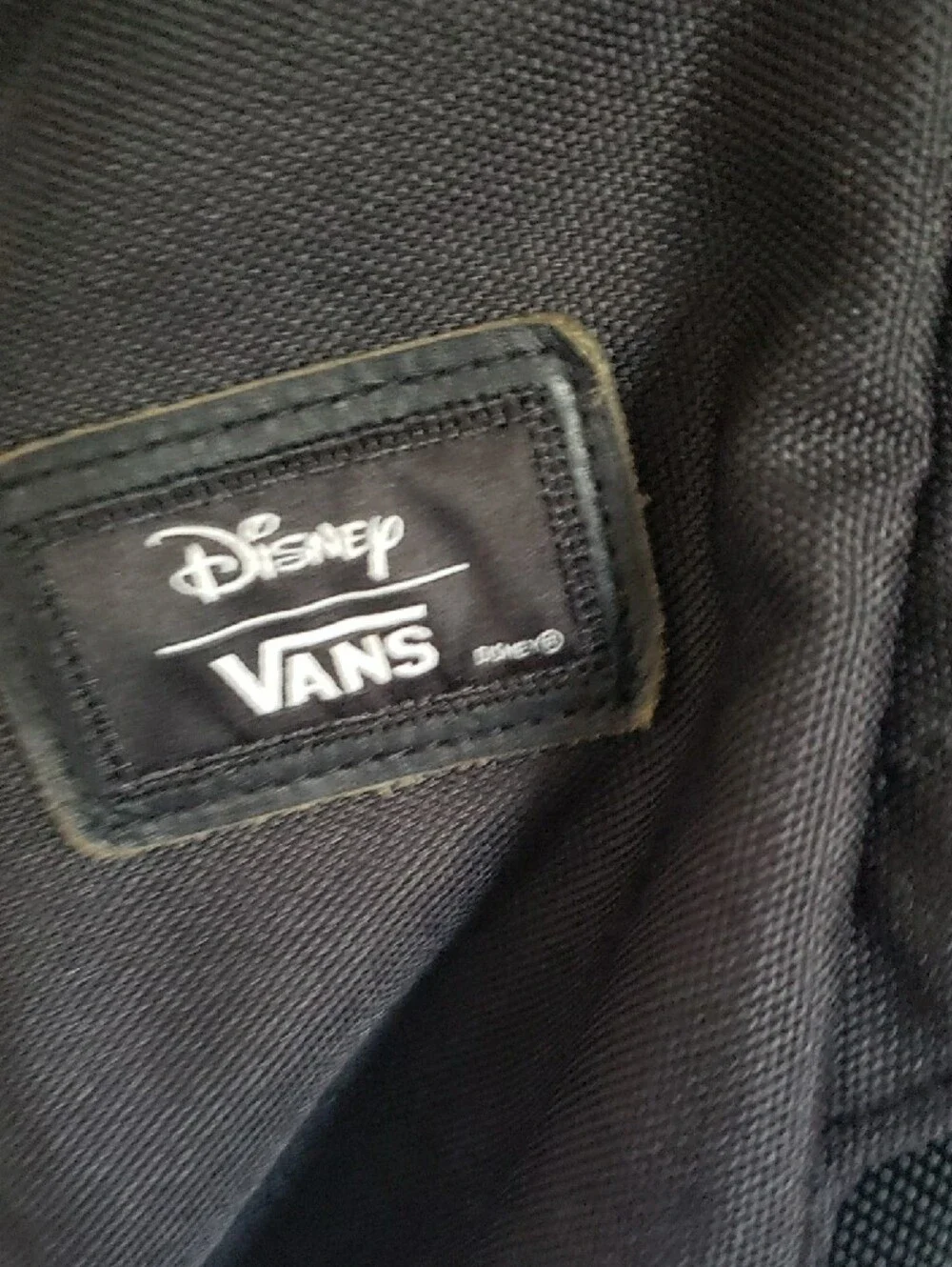 Vans Black & White Checkered Kids Backpack with Cartoon Mouse.  Never Used.